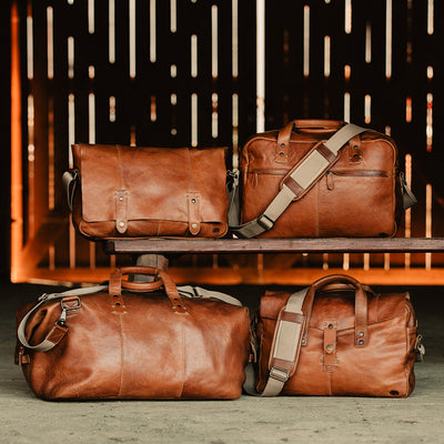 Walker leather pilot bag for men buffalo jackson